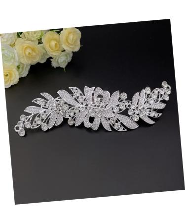 VINTORKY Hair Comb Classroom Bridal Hair Clips Rhinestone Barrettes Pearl Barrette Pearl Headpiece Tiara Bridal Headpieces for Wedding Rhinestone Full Bride - Buy Online on GoSupps.com