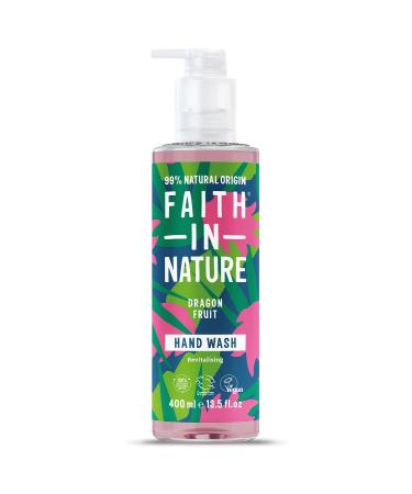 Faith In Nature Natural Dragon Fruit Hand Wash Revitalising Vegan and Cruelty Free No SLS or Parabens 400 ml