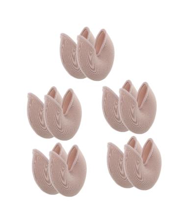 Mobestech 5 Pairs Feet Cushions for Shoes Women Ballet Toe Cushion Foam Toe Cap Protectors for Shoes High Heels Toe Protector Ballet Yoga Toe Shoes Ballet Dance Pouches Pads Dance Socks