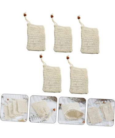 Healeved 20 Pcs Soap Bag Mesh Soap Saver Pouch Bar Soap Pouch Soap Mesh Holder Face Cleaning Net Beige Sisal - Buy Online on GoSupps.com