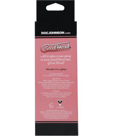 Doc Johnson GoodHead - Juicy Head - Dry Mouth Spray - Instantly Moisturize Your Mouth - Pink Lemonade - 2 fl. oz. (59ml) - Buy Online on GoSupps.com