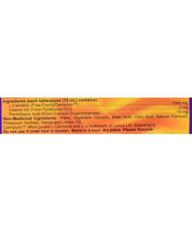 NOW Sports Nutrition L-Carnitine Liquid 1 000 mg Highly Absorbable Citrus 473mL - Buy Online on GoSupps.com