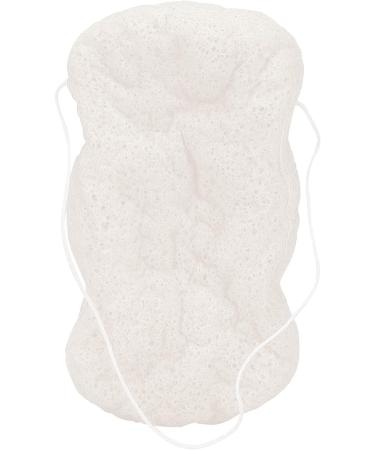 Plant Fiber Facial Sponge Washable Reusable Portable Exfoliating Bath Puff for Sensitive Skin Care (Long wavy white (dry)) - Buy Online on GoSupps.com