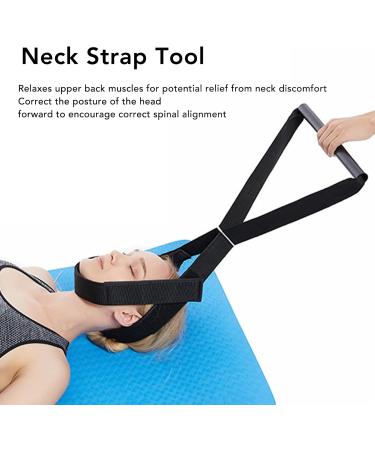 Ejoyous Neck Stretcher Cervical Traction Device Spine Chiropractic Traction Pull Device with Chin Strap for Neck Relaxation - Buy Online on GoSupps.com