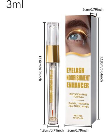 Eyelash Growth Serums Precise Application 3ml Eyelash Thickening Solution Natural Eyebrow Enhancer Nonirritating Formula for Men and Women Use - Buy Online on GoSupps.com