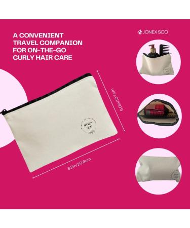 Pomegranate & Honey Leave in Conditioner for Curly Hair Curl Defining Custard Bundle with JONEX SCO Wide Tooth Comb for Curly Hair and Cosmetic Travel Toiletry Bag (4 items) - Buy Online on GoSupps.com
