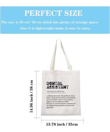 JTOUK Dental Assistant Gift | Ideal Dentist & Hygienist Present | Unique Dental Tote Bag - Buy Online on GoSupps.com