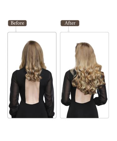 YAMEL Invisible Human Hair Extensions - Natural Black 51 cm | Premium Fish Line Hair Extensions for Full Volume - Buy Online on GoSupps.com
