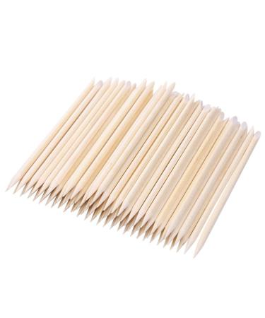 300 Count Orange Wood Stick 4.5 inch Cuticle Pusher Remover Orangewood Cuticle Sticks Nail Art Manicure Pedicure Sticks