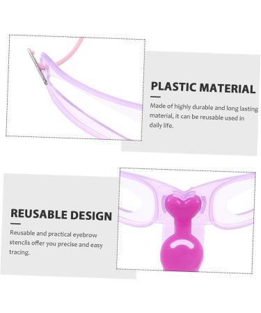 FRCOLOR Set 8 Three-dimensional Eyebrow Card Makeup Kit Eyeliner Stencils Eyebrow Makeup Stencil Modify Mold - Buy Online on GoSupps.com