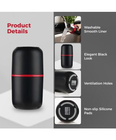 Electric Pill Crusher Grinder - 150W Stainless Steel Blades | Multifunctional Home Use | Black - Buy Online on GoSupps.com
