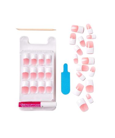 Kiss Salon Acrylic French Nails KSA09 - 28 Count (Pack of 1) - Buy Online on GoSupps.com