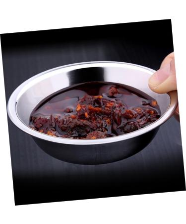 Milisten 8pcs Stainless Steel Plate Appetizer Prep Dishes for Cooking Snack Plate Sauce Dishes Japanese Plates Small Condiments Ramekins Round Dish Stainless Saucer Dish Mini Seasoning 8.5X8.5X2.5CM Silver - Buy Online on GoSupps.com