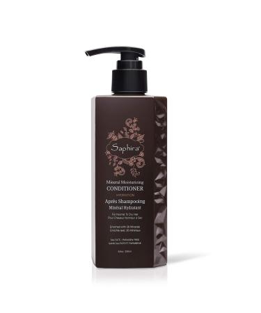 Saphira Mineral Moisturizing Conditioner  Hydrating Deep Conditioner for Dry  Damaged  Bleached and Color-Treated Hair  Sulfate-Free  Paraben-Free  Nourishes and Revitalizes Lifeless Hair 8.5 Fl Oz (Pack of 1)