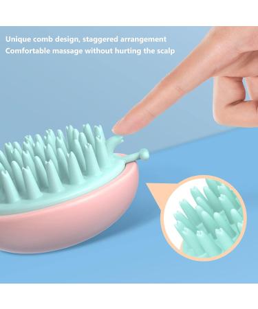Buy Silicone Head Massager & Shower Hair Brush Blue & Yellow | Best Shampoo Brush for Spa & Clean Hair Care - Buy Online on GoSupps.com