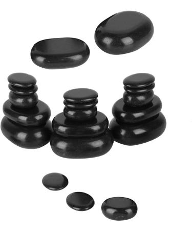 Black Basalte Hot Stone Set Oval De Forme De Peau Hydratant Pierres Massage Spa pour un Usage Professionnel ou Domicile Soulager le Stress Am liorer la qualit du Sommeil Compl ter les - Buy Online on GoSupps.com