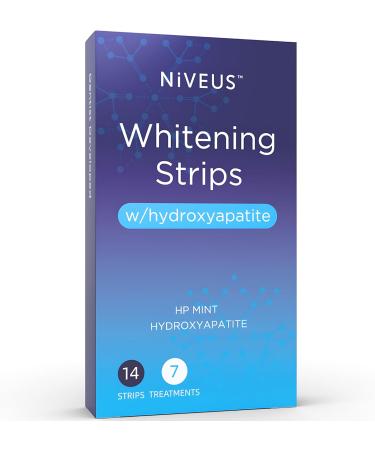 Niveus Teeth Whitening Strips - 7 Enamel Safe Treatments Dentist Grade Hydrogen Peroxide Hydroxyapatite Mint Flavor - Fast International Shipping - Buy Online on GoSupps.com