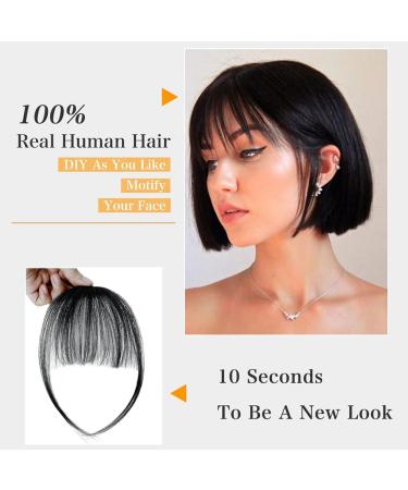 Clip-in Human Hair Bangs | Wig-Air Bangs Hairpieces for Girls & Women - International Shipping Available - Buy Online on GoSupps.com