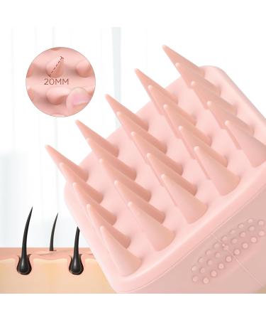 Buy Aiqinu Scalp Massage Brush - Soft Silicone Head for Shampoo & Head Massage - Pink | International Shipping - Buy Online on GoSupps.com