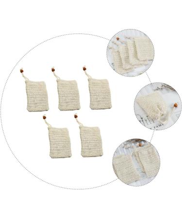 Healeved 20 Pcs Soap Bag Mesh Soap Saver Pouch Bar Soap Pouch Soap Mesh Holder Face Cleaning Net Beige Sisal - Buy Online on GoSupps.com