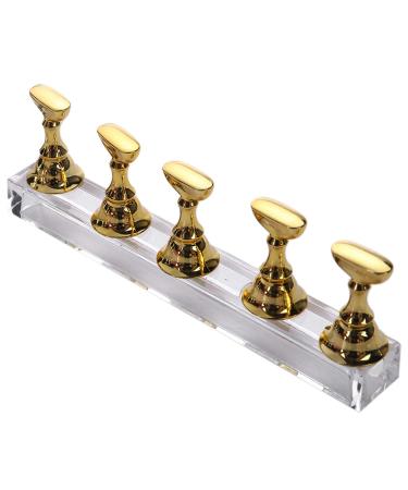 Jiklophg 2 Sets Acrylic Nail Display Stand Nail Tip Practic Holder Magnetic Nail Art Stand DIY Nail Art Stand