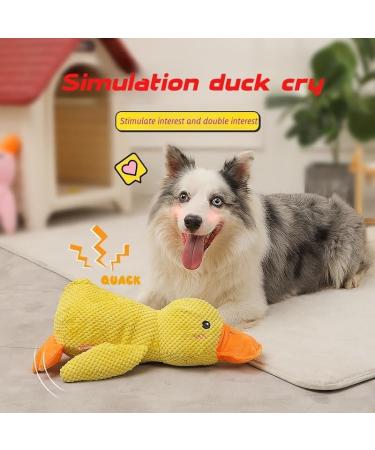 Noovelo Calming Duck Toy 2024 New Calming Duck Dog Toy Calming Duck for Dogs Dogs Emotional Support Duck Cute Quacking Stuffed Duck Dog Toy. (L-Yellow) - Buy Online on GoSupps.com