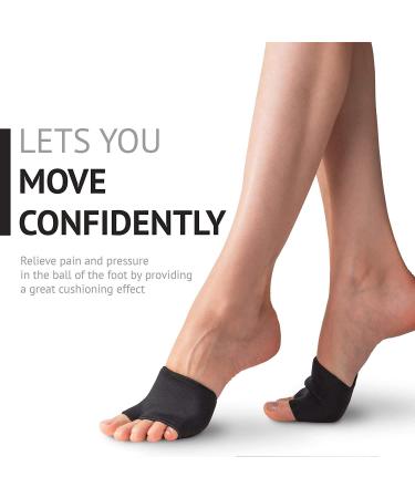 Metatarsal Sleeve Pads Ball of Foot Cushions with Soft Gel Fabric Forefoot Compression Socks Half Forefoot Sleeves Great for Metatarsal and Forefoot Pain Relief for Men and Women. - Buy Online on GoSupps.com
