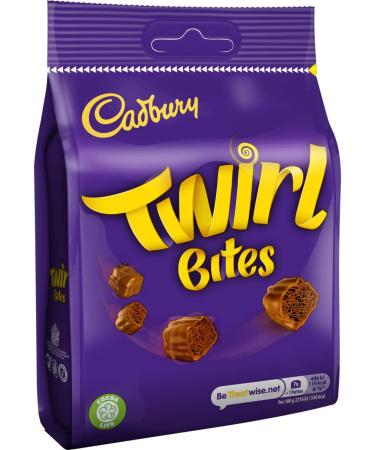  Cadbury Cadbury Twirl Sharing chocolate bag smooth milk chocolate swirls and swirles 109g (pack of 1) - Buy Online on GoSupps.com