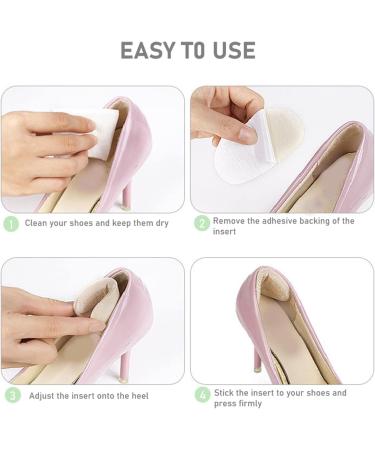 Vivofoot Heel Cushions - Self-Adhesive Inserts for Loose Shoes | Heel Protection & Comfort - Beige 4mm (4 Pieces) - Buy Online on GoSupps.com