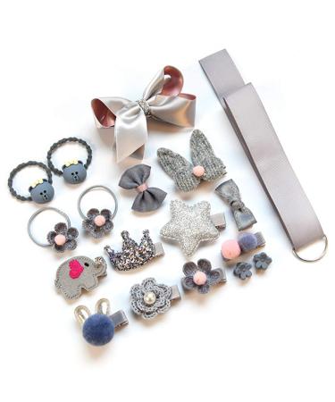 Buy Hcliptie 36-Piece Baby Girl Hair Clips | Cute Elastic Hair Ties & Loops | Perfect Hair Jewels for Little Girls - Buy Online on GoSupps.com