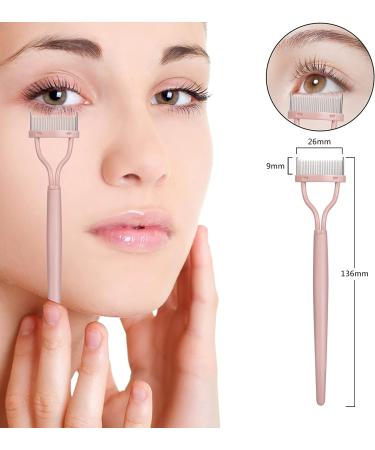 URSOBTF Eyelash Comb Separator Tool with Metal Teeth - Pink - Buy Online on GoSupps.com