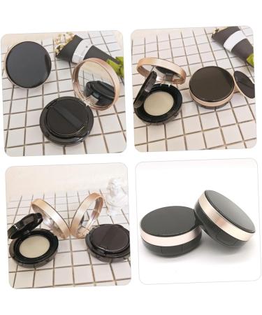 FRCOLOR Box Body Powder Black Container Makeup Container Dispenser Container Small Powder Container Makeup Powder Container Travel Pp Liquid Foundation Powder Puff - Buy Online on GoSupps.com