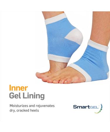 NatraCure Intensive Moisturizing Gel Heel Sleeves - Blue (1 Pair) - Buy Online on GoSupps.com