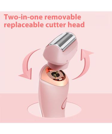 Duskofficial Razor 2 In 1 Electric Shaver Razors For Women Wet Dry Waterproof Electric Razor Bikini Trimmer for Women Silkglide Pro Shaver Removable Head (Pink) - Buy Online on GoSupps.com