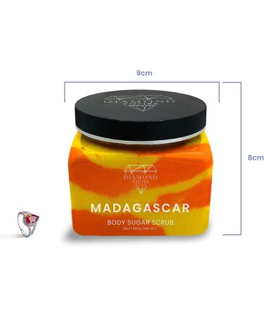 Diamond Empire Organic Madagascar Body Sugar Scrub with Surprise Jewellery Inside (Surprise Jewelry Valued up to 2 500) (Ring P/Q) - Buy Online on GoSupps.com