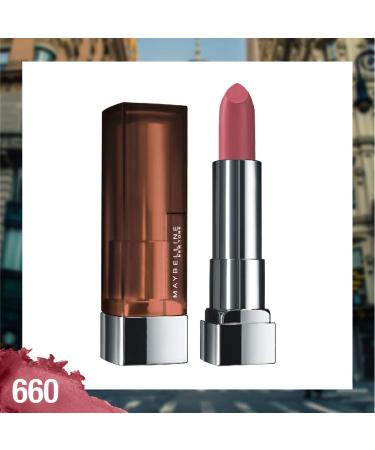 Maybelline Color Sensational Creamy Matte Lipstick 660 Touch of Spice - 0.15 oz | Buy Online - Buy Online on GoSupps.com