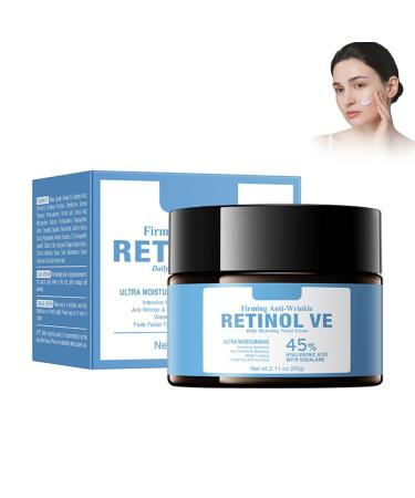 Cr me anti-rides au r tinol pour le visage - 60 g - Cr me hydratante pour le visage - Apaise et att nue les rides - Cr me anti-rides facile p n trer - Pour le cou et le d colet
