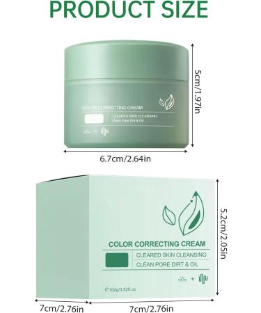 FunnAura Colour Correcting Cream Hydrating Green Cream for Redness 100g - Buy Online on GoSupps.com