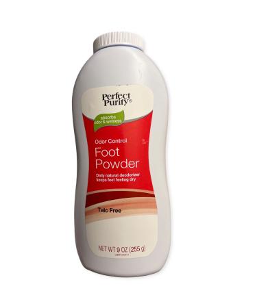 Perfect Purity Talc-Free Foot Powder that controls odor and absorb wetness for 24hr freshness.