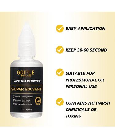 Wig Glue 1.34oz with Waterproof Formula, Lace Front Wig Tools, Hair Wax Stick | Edge Control, Remover, Elastic Bands, Dual Brush Included - Buy Online on GoSupps.com