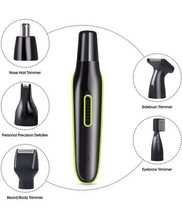 5-in-1 Electric Ear Nose Hair Trimmer for Men & Women - Stainless Steel Waterproof Facial Hair Grooming - Buy Online on GoSupps.com