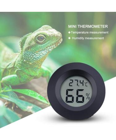 POPETPOP 2 Pack Digital Reptile Thermometer and Humidity Gauge Switchable Celsius Fahrenheit Lizard Spider Tortoise Terrarium Tank Hygrometer (Black Battery Included) - Buy Online on GoSupps.com