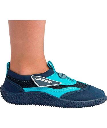 Cressi Children's Coral Jr Boy Bathing Shoes - Multicolor Blue & Light Blue | EU Size 31 | Ideal for Swimming & Beach Activities - Buy Online on GoSupps.com