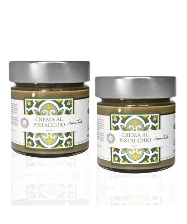Pistachio Cream Made in Sicily | Italian Artisan Gourmet | 2x200 g
