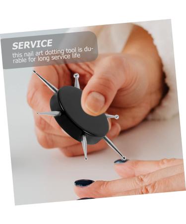 minkissy 5pcs Nail Art Drill Pen Circular Dotting Tool Nail Stone Picker Pen Nail Art Embossing Stylus Nail Art Tip Dotting Pens Ball Stylus Dotting Tools Nail Tools Acrylic Round Crystal 6.9x6.9cmx5pcs Blackx5pcs - Buy Online on GoSupps.com