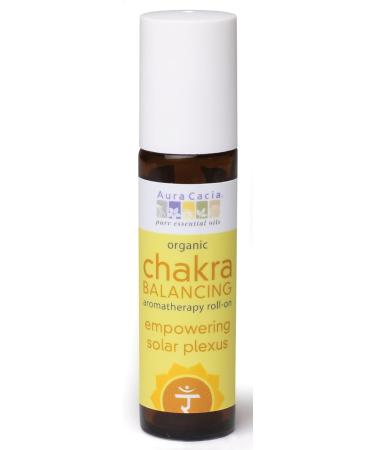 Aura Cacia Organic Chakra Balancing Roll-on - Empowering Solar Plexus Aromatherapy - 0.31 oz - Buy Online on GoSupps.com