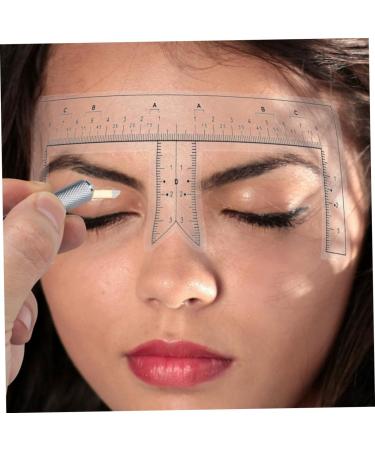 Beavorty Eyebrow Ruler 10pcs Eyebrow Design Ruler Measuring Ruler Eyebrow Guide Stencil Shape Guide Ruler Eyebrow Trimming - Buy Online on GoSupps.com