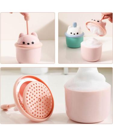 Facial Cleanser Foamer Face Wash Foam Maker Marshmallow Whip Maker Face Cleaning Foam Makers Washing Face Bubble Maker Face Cleaning Device Rich Foam Maker Frother Cup Portable Abs 6.80X6.50X6.50CM Pink - Buy Online on GoSupps.com