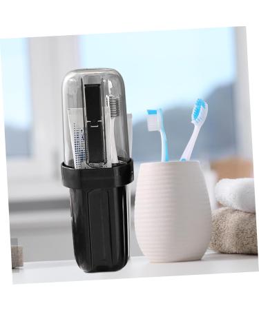 Minkissy 6-Piece Travel Toothbrush Container Set Portable Toothbrush Holder & Travel Accessories for Organized Hygiene Ideal for Toothpaste Storage 12.00x7.30cm - Buy Online on GoSupps.com