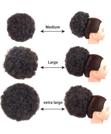 Afro Puff Drawstring Ponytail Extension Short Synthetic Afro Kinky Curly Puff Ponytail for Natural Hair Clip On Kinky Drawstring Curly Ponytail Bun Hairpieces (X-Large 2#) X-Large 2# - Buy Online on GoSupps.com